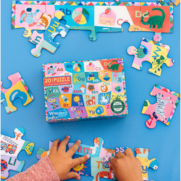 eeBoo Learn the Alphabet Puzzle- 20pc Puzzles &amp; Mazes eeBoo