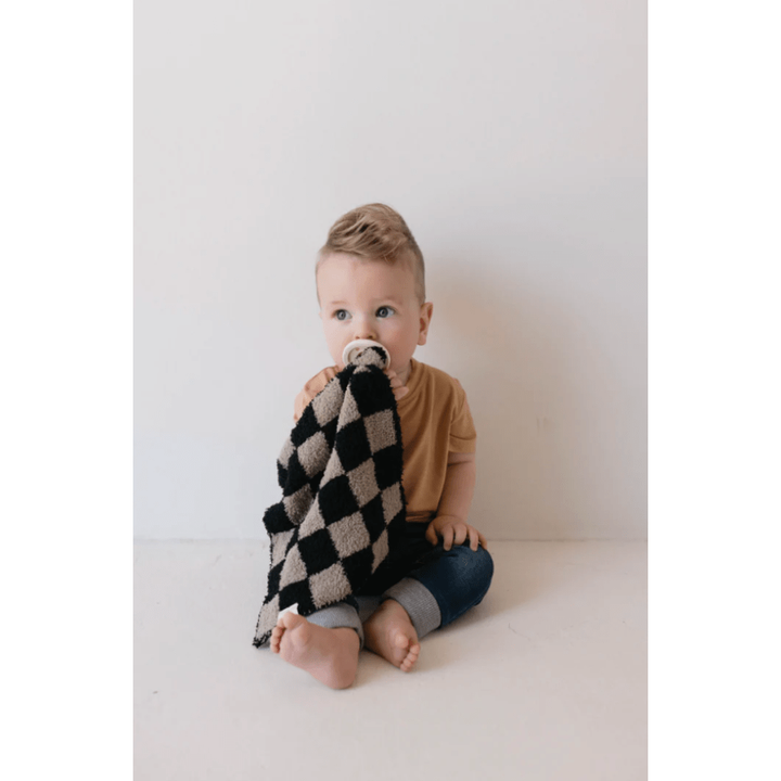 Forever French Baby Lovey- Checkmate Checkerboard baby lovey Forever French Baby