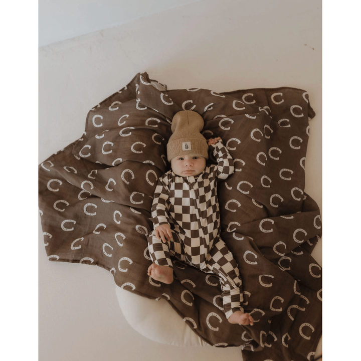 Forever French Baby Bamboo Zip Pajamas- Dutton Romper Forever French Baby