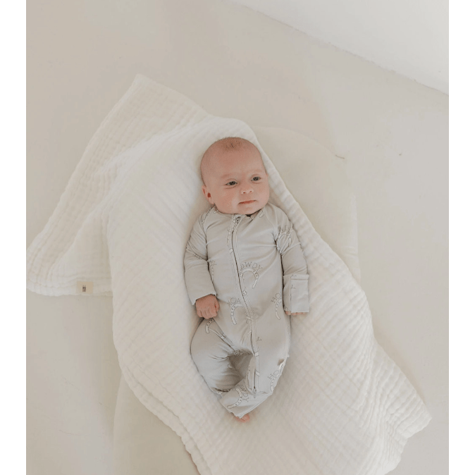 Forever French Baby Bamboo Zip Pajamas- Howdy Romper Forever French Baby