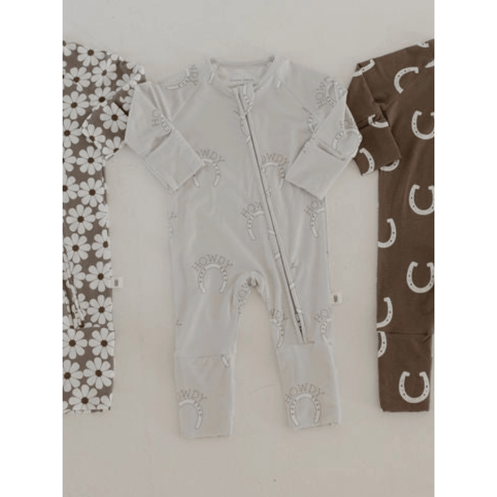 Forever French Baby Bamboo Zip Pajamas- Howdy Romper Forever French Baby