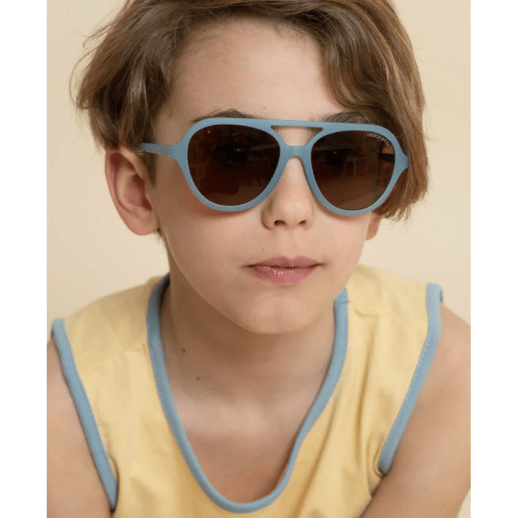 Grech & Co Aviator Polarized Sunglasses- Desert Teal Sunglasses Grech & Co