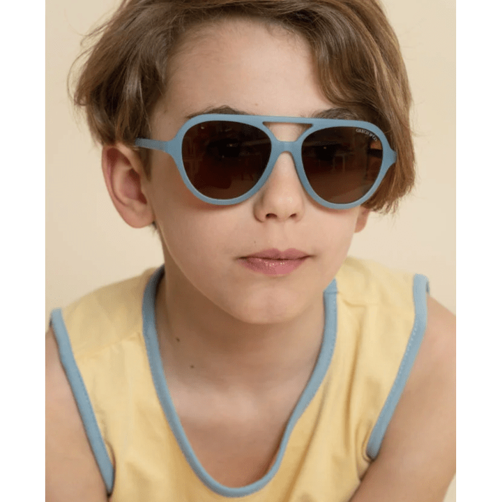 Grech & Co Aviator Polarized Sunglasses- Desert Teal Sunglasses Grech & Co