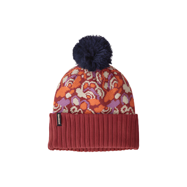 Fall 2025 Patagonia Kid's Powder Town Beanie Baby & Toddler Hats Patagonia River River: Potters Red