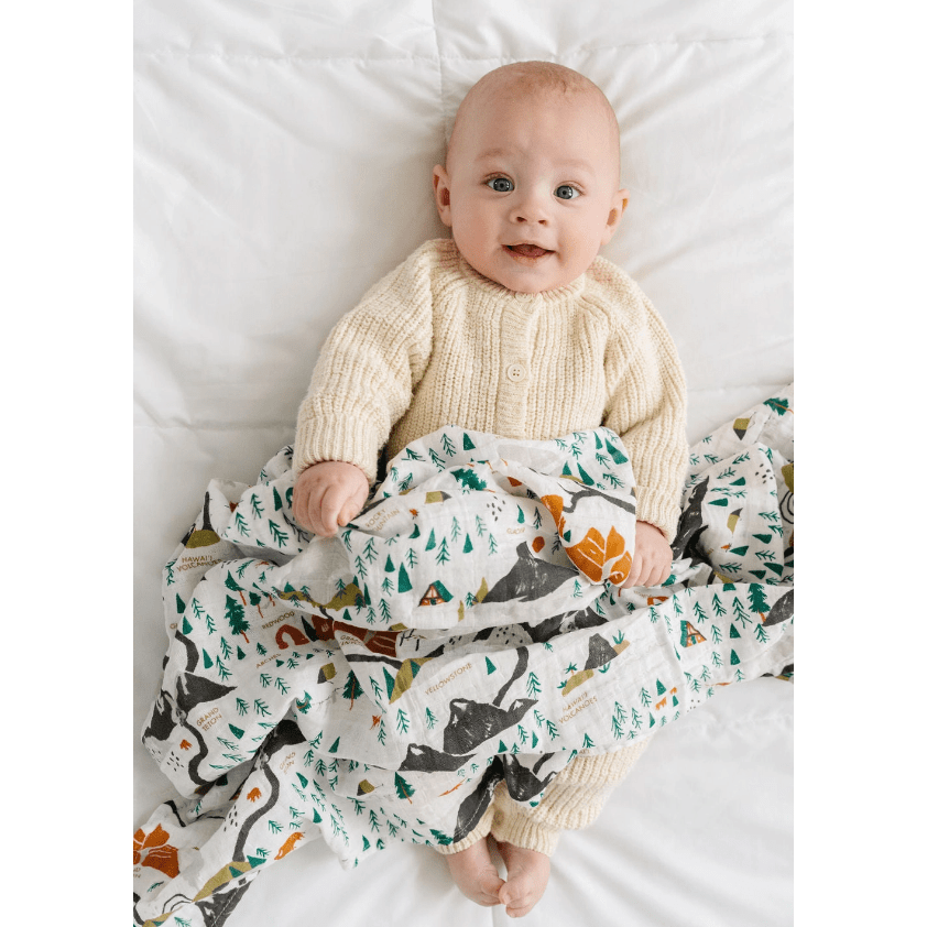 Clementine Kids National Parks Swaddle- Mini Pattern Swaddles & Blankets Clementine Kids