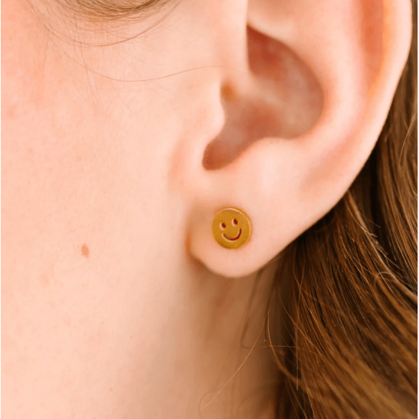 Pierced Co Classic Smiley Face Earrings Earrings Pierced Co