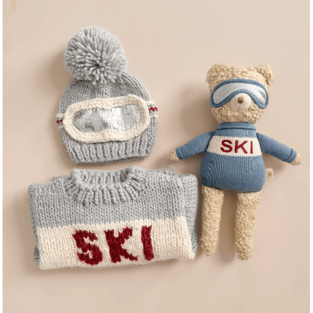 Blueberry Hill Ski Goggles Hat, Bowie Grey Baby & Toddler Hats The Blueberry Hill