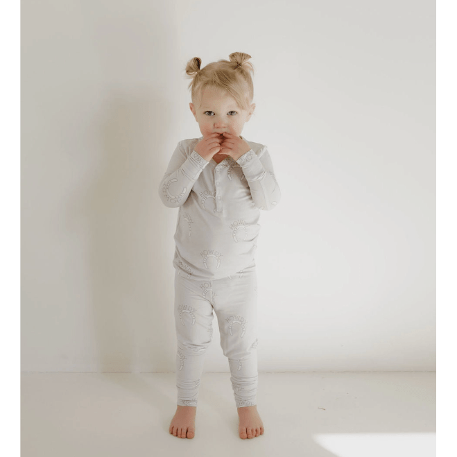 Forever French Bamboo Two Piece Pajama Set- Howdy Toddler Clothing Forever French Baby