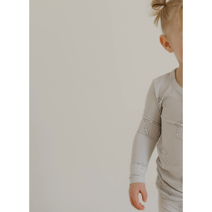 Forever French Bamboo Two Piece Pajama Set- Howdy Toddler Clothing Forever French Baby