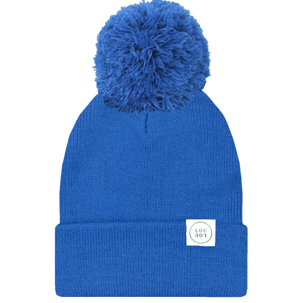 Lou Lou & Company Beanie With Pom hat Lou Lou & Company Cobalt Blue