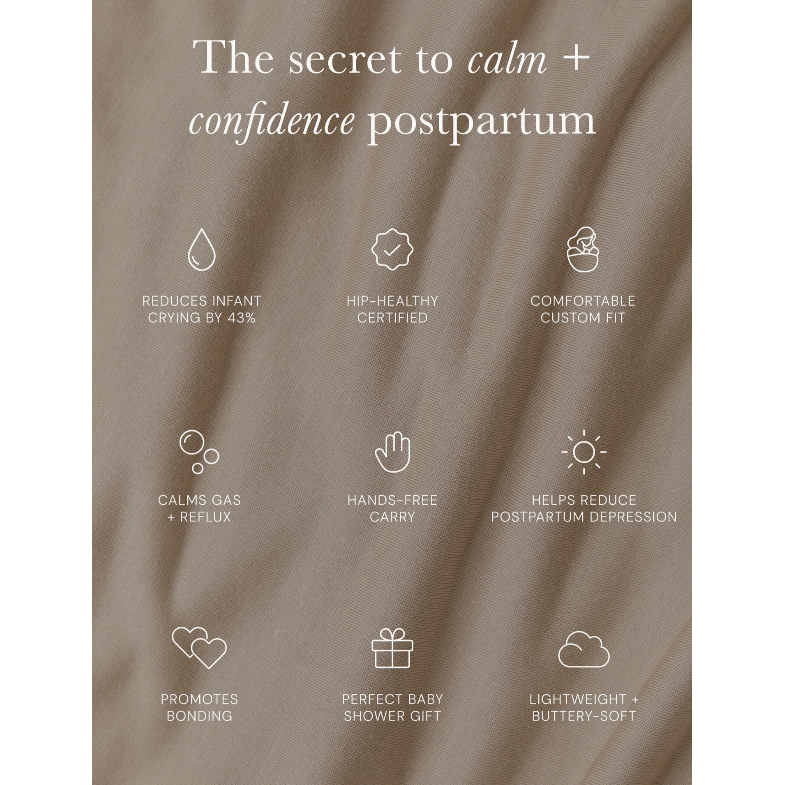 Solly Baby Wrap- Stormy Houndstooth Baby Carriers Solly Baby