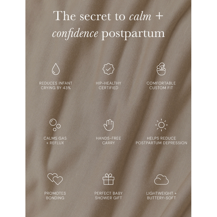 Solly Baby Wrap- Stormy Houndstooth Baby Carriers Solly Baby