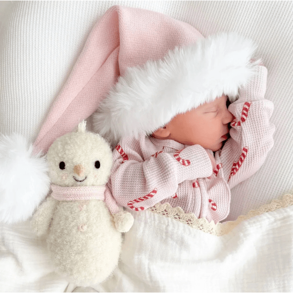 Cuddle + Kind Baby Snowman- Blush Baby Animal Collection Cuddle + Kind