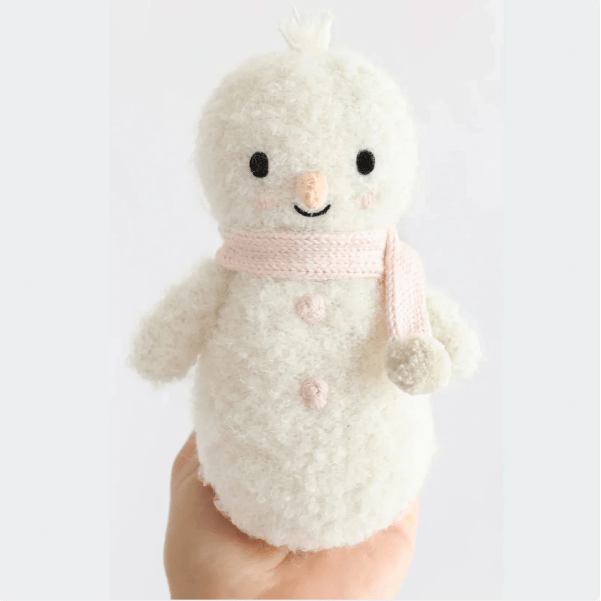 Cuddle + Kind Baby Snowman- Blush Baby Animal Collection Cuddle + Kind