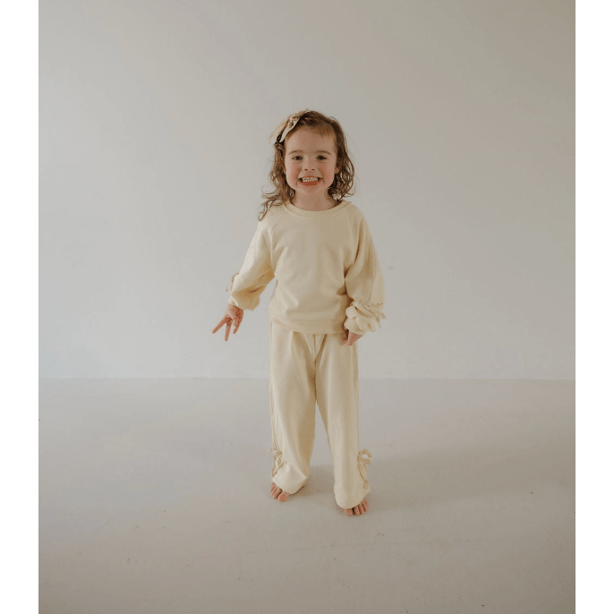 Forever French Child Sweat Set - Buttercream Bows Sweat Set Forever French Baby