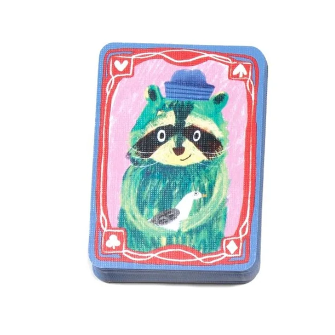eeBoo Katie Vernon Tiny Playing Cards Playing Cards eeBoo Raccoon