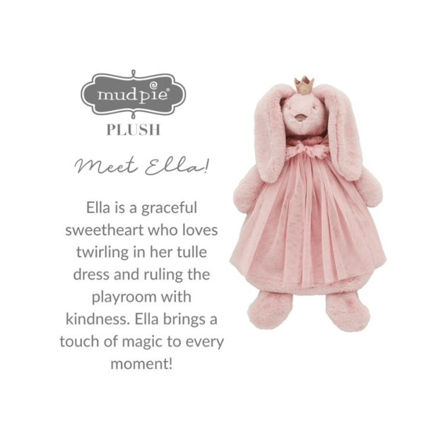 Mud Pie Bunny Princess Plush Woobie Bunny Mud Pie