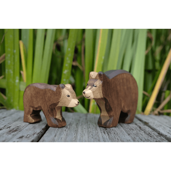 HolzWald Bear Cub Walking Wooden Toys HolzWald