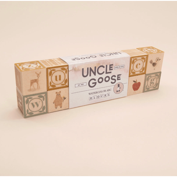 Uncle Goose Watercolor ABC Blocks Wooden Toys Uncle Goose