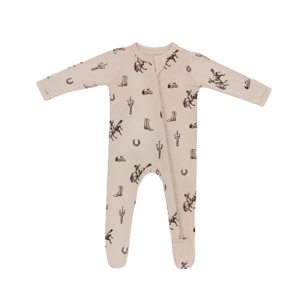 Kyte Baby Zippered Footie Prints Footie Kyte Baby Preemie Classic Cowboy