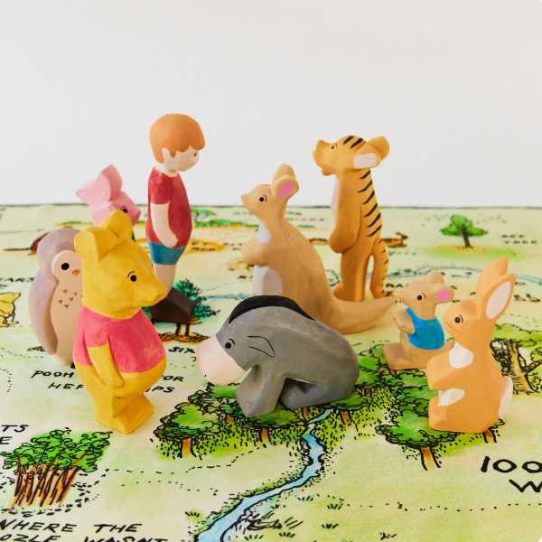Sarah's Silks Winnie the Pooh Wooden Piglet Wooden Toys Sarah's Silks
