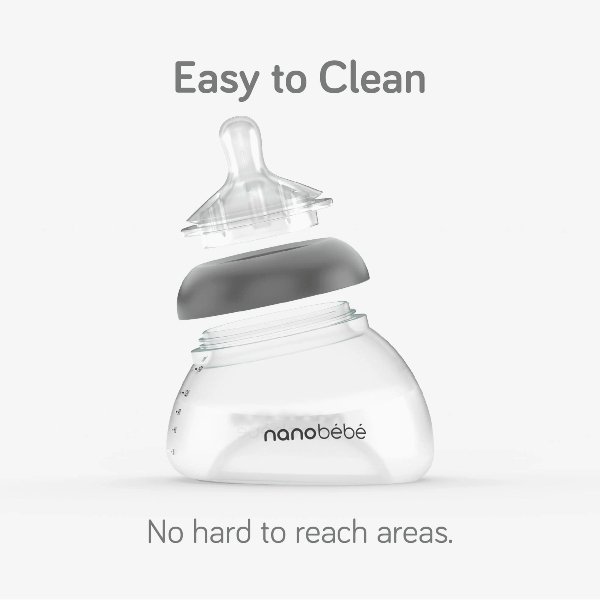 Nanobebe Breastmilk Baby Bottle- 2 Pack Bottles & Sippies Nanobebe