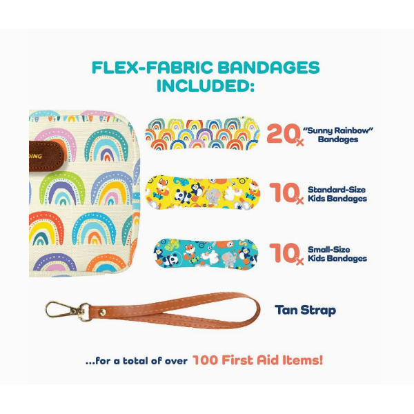 First Aid GoKit- Sunny Rainbow, 130 Pieces Sun & Insect Protection Keep>Going First Aid
