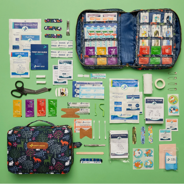 First Aid SuperKit- Woodland, 270 Pieces Sun &amp; Insect Protection Keep>Going First Aid