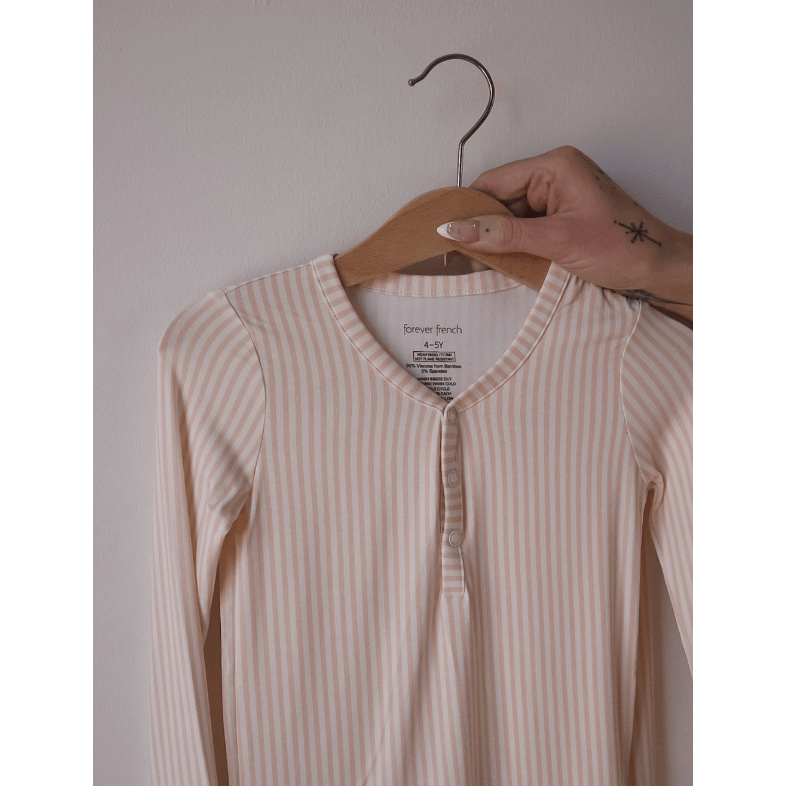 Forever French Bamboo Two Piece Pajama Set-Sadie Stripe Toddler Clothing Forever French Baby