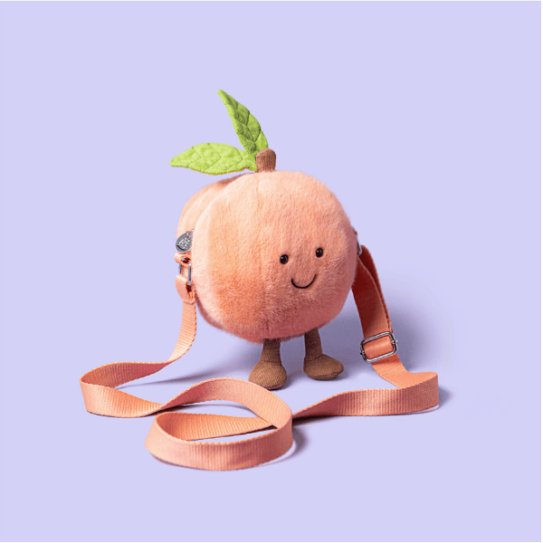 Jellycat Amuseables Peach Shoulder Bag Kids Bag Jellycat