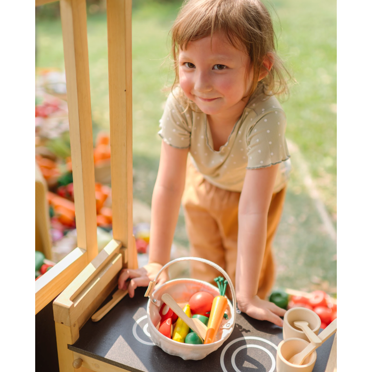 Plan Toys Farmers Market Mix Basket Toddler And Pretend Play Plan Toys