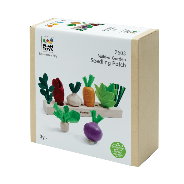 Plan Toys Build-A-Garden Seedling Patch Toddler And Pretend Play Plan Toys