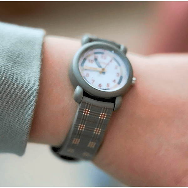 Grech &amp; Co Classic Watches | Silicone + Stainless Steel | Lille Cottage Club: Storm Plaid Accessory GRECH &amp; CO.
