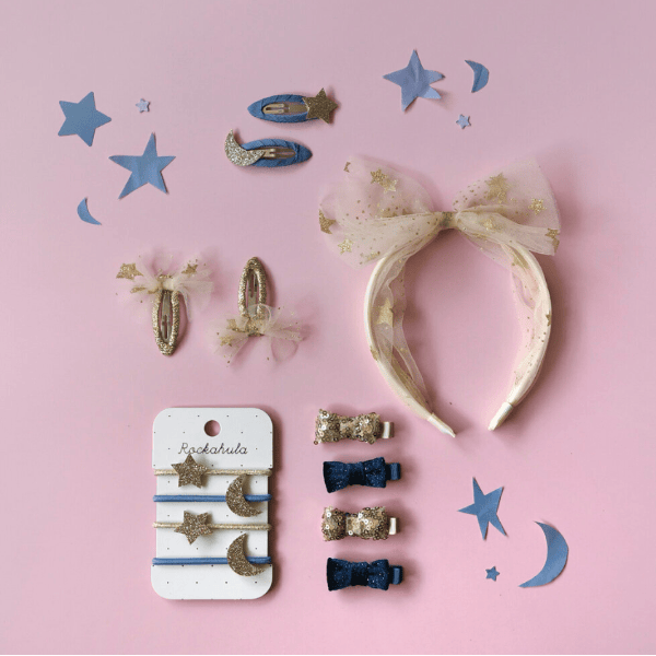 Rockahula Sequin and Velvet Mini Bow Clip Set Accessory Rockahula