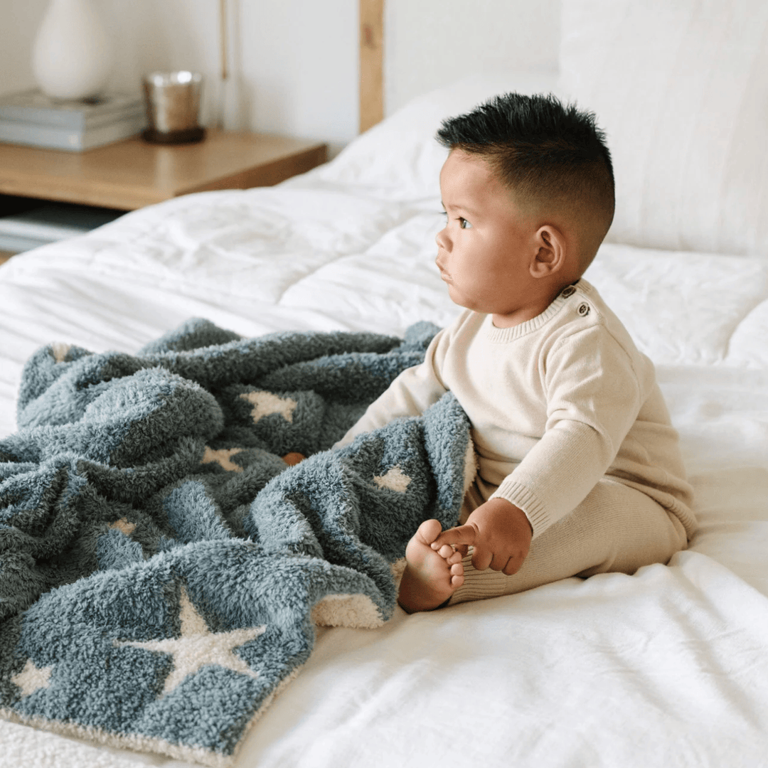Saranoni Double Layer Bamboni Receiving Blankets Swaddles &amp; Blankets Saranoni Nightfall
