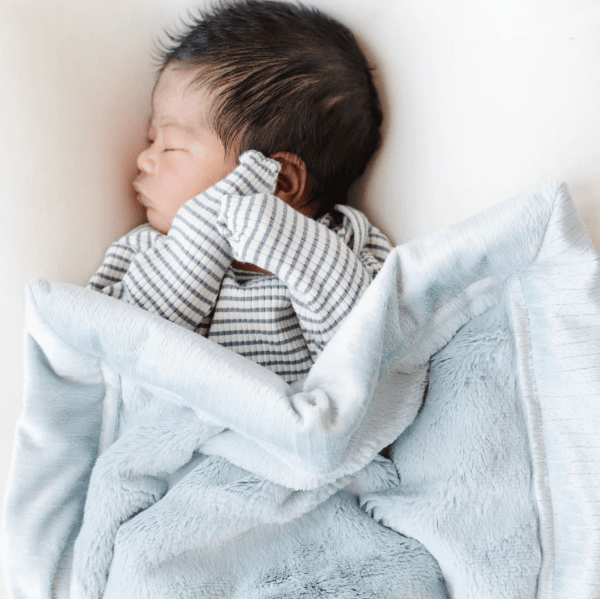 Saranoni Lush Receiving Blankets Swaddles &amp; Blankets Saranoni Chambray