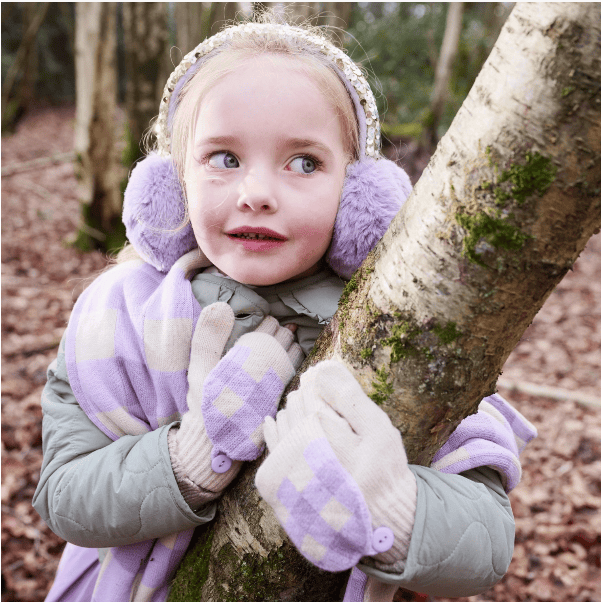 Rockahula Shimmer Sequin Earmuffs Lilac Ear Muffs Rockahula