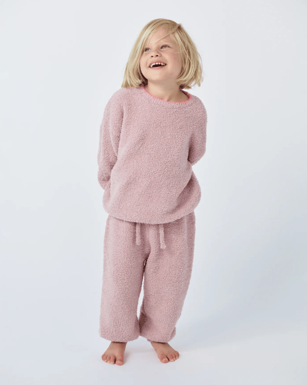 7AM Boxy Sweater, Fuzzy- Ash Rose Sweater 7AM