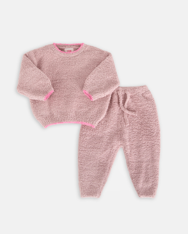 7AM Boxy Sweater, Fuzzy- Ash Rose Sweater 7AM