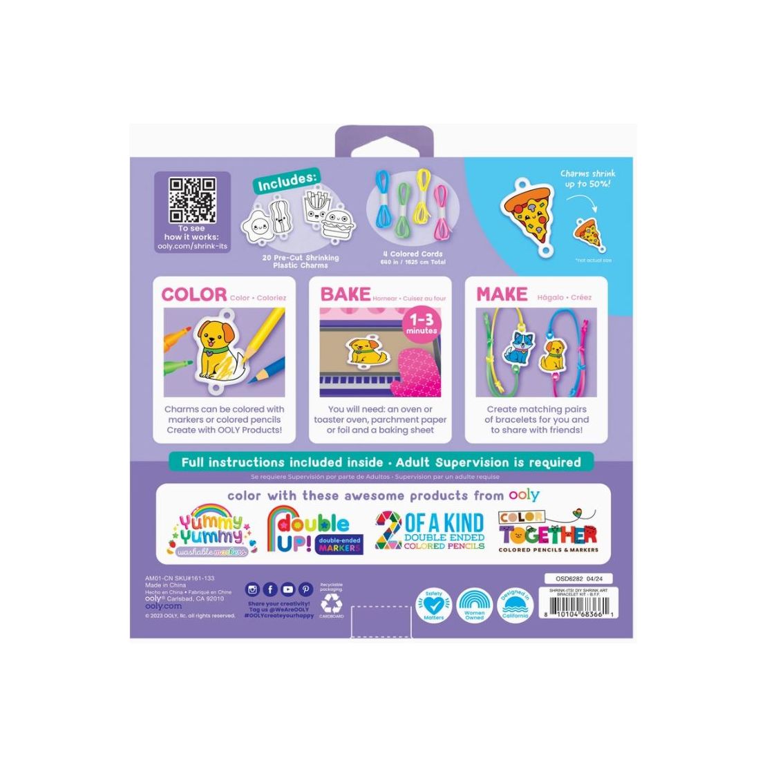 Ooly Shrink-Its! D.I.Y. Shrink Art Bracelets Kit - B.F.F.