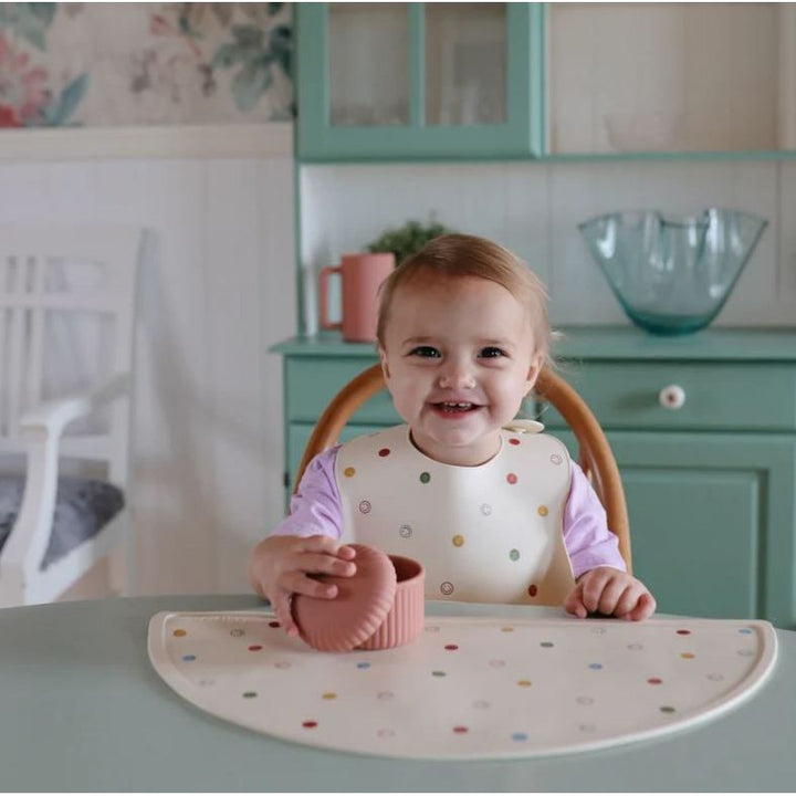 Mushie Silicone Baby Bib Mealtime Mushie