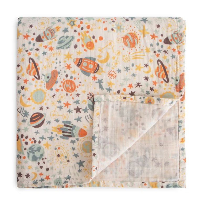Mushie Muslin Swaddle Blanket Swaddles &amp; Blankets Mushie Space