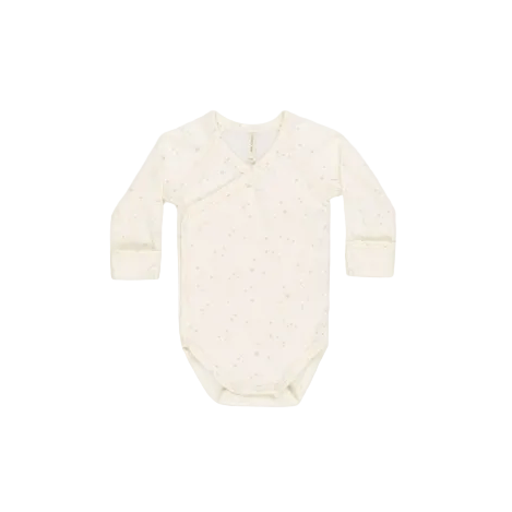 Quincy Mae Essentials Side Snap Bodysuit Stars Bodysuit Quincy Mae