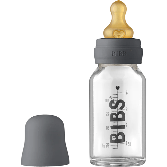BIBS Baby 110ml Glass Bottle Set Bottles & Sippies BIBS USA Iron  