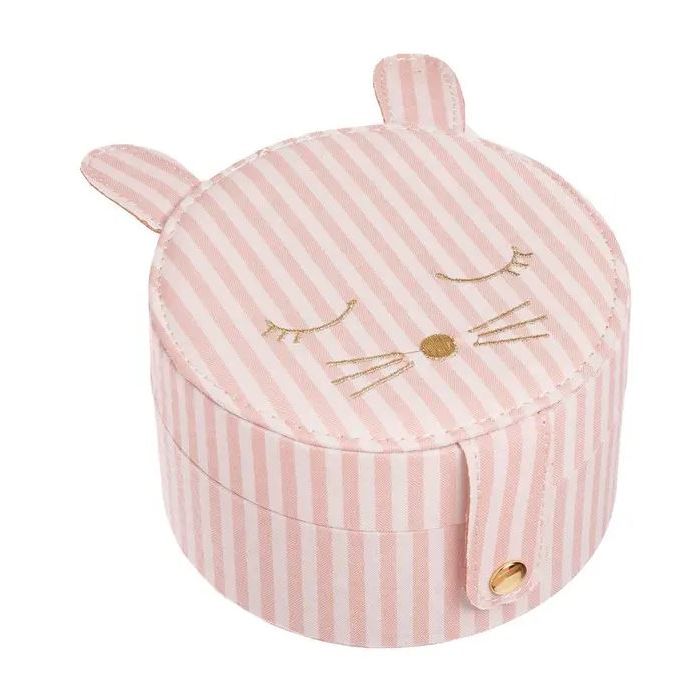 Rockahula Stripey Bunny Round Jewelry Box Jewelry Box Rockahula