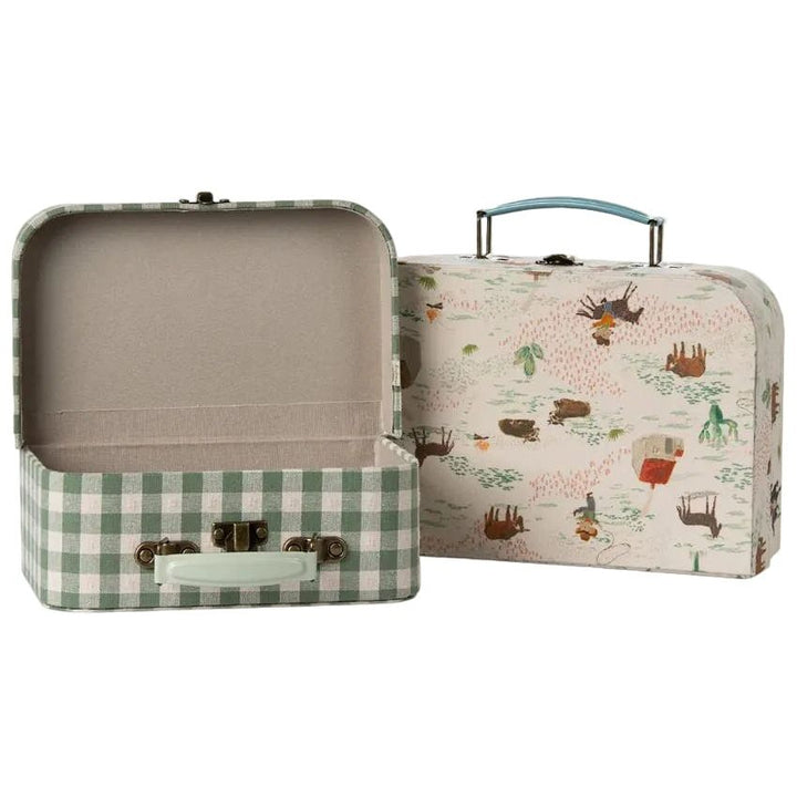 Maileg Suitcases With Fabric, 2 piece set - Pony Suitcase Maileg