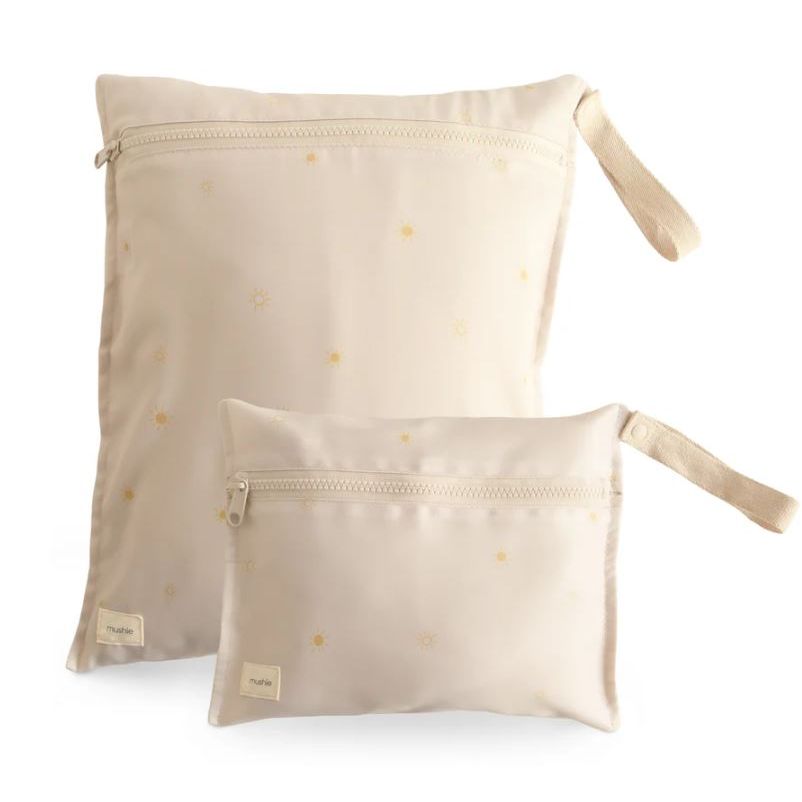 Mushie Water Resistant Wet Bag Mealtime Mushie Sun