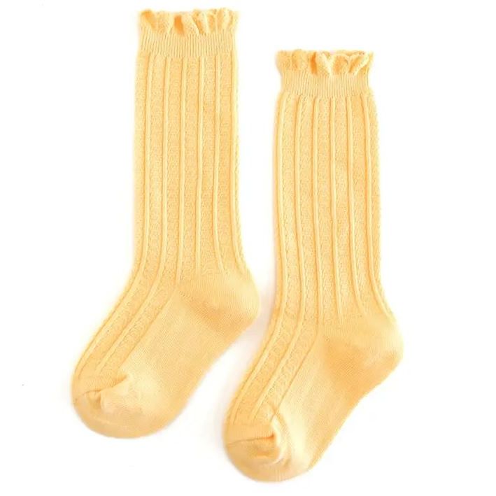 Little Stocking Co.- Sunshine Frill Knee High Socks kids socks Little Stocking Co.