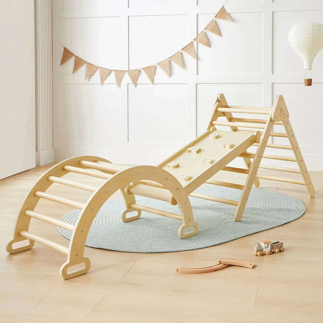 Tiny Land® Pikler Triangle 7-in-1 Montessori Climbing Set climbing set Tiny Land