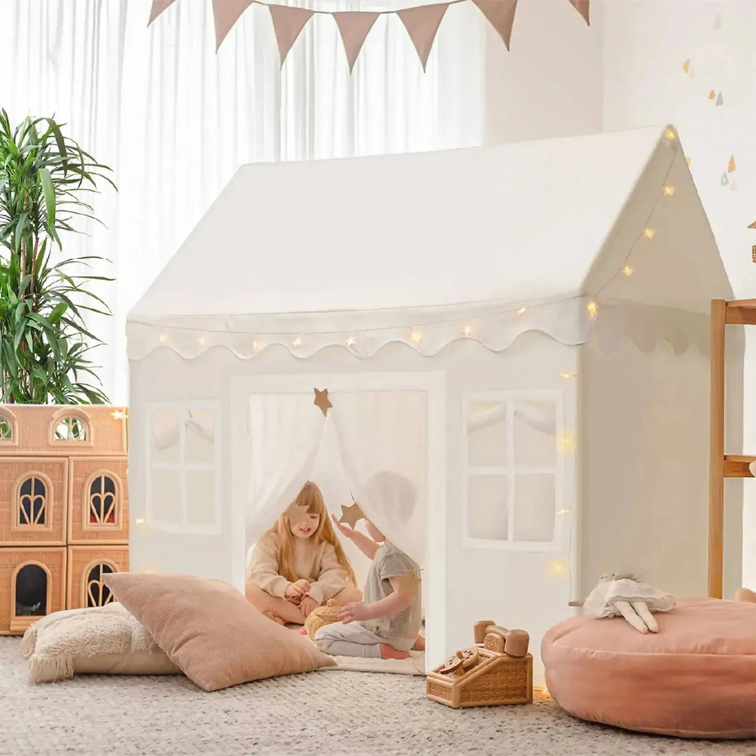 Tiny Land® Playhouse Tent – Natural Cream Indoor Tent for Kids Play Tents & Tunnels Tiny Land